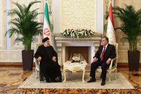 دیدار سید ابراهیم رئیسی و امامعلی رحمان رئیس جمهور تاجیکستان