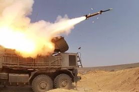 مقابله پدافند هوایی سوریه با تجاوز موشکی رژیم  اسرائیل