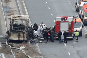 آتش گرفتن اتوبوس حامل گردشگران مقدونیه شمالی در بلغارستان 45 کشته برجای گذاشت