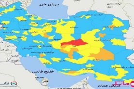 بازگشت رنگ قرمز به نقشه کرونایی ایران