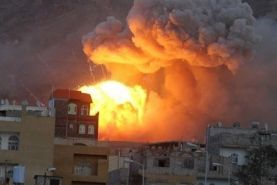 حمله هوایی ائتلاف سعودی به غرب صنعاء